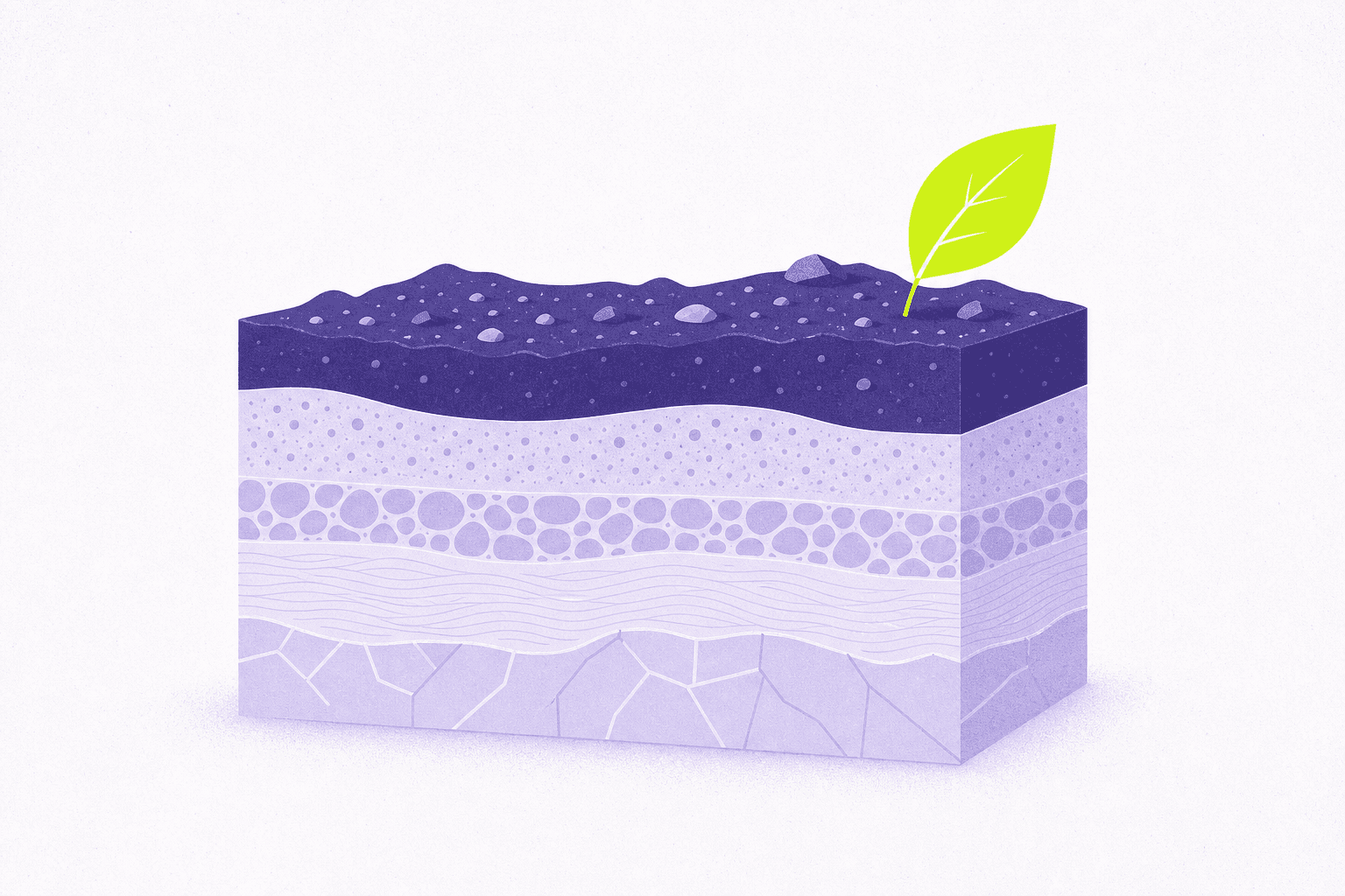 Flat-editorial illustration: an industrial deal held for environmental review
